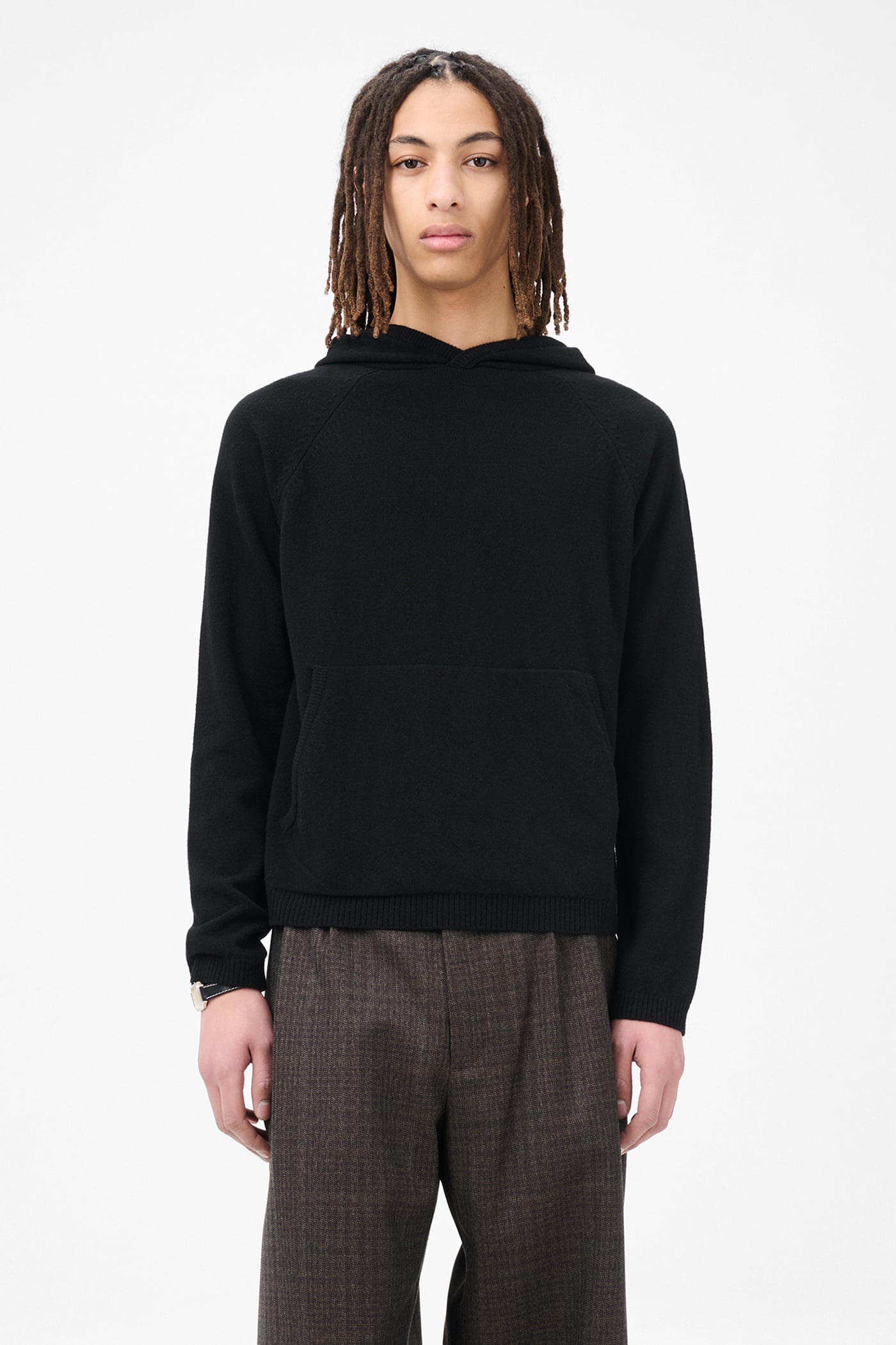 トップス OUR LEGACY FULL ZIP HOOD DORF CHECK 46 Our Legacy - Full Zip Hood Dorf Check Hairy Wool