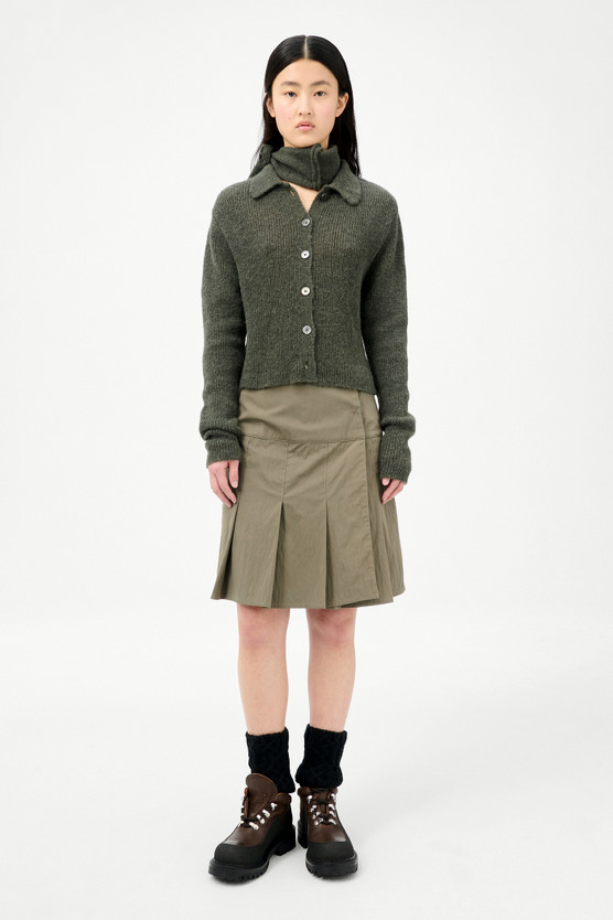 Our Legacy - Mazzy Polo Moss Green Fuzzy Alpaca