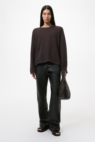 Our Legacy - Rigid Popover Dirt Stripe Fuzzy Alpaca