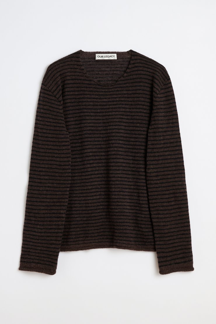【OUR LEGACY】TRUE ROUNDNECK Off Black 46 Our Legacy - True Roundneck Off Black Rustic Merino