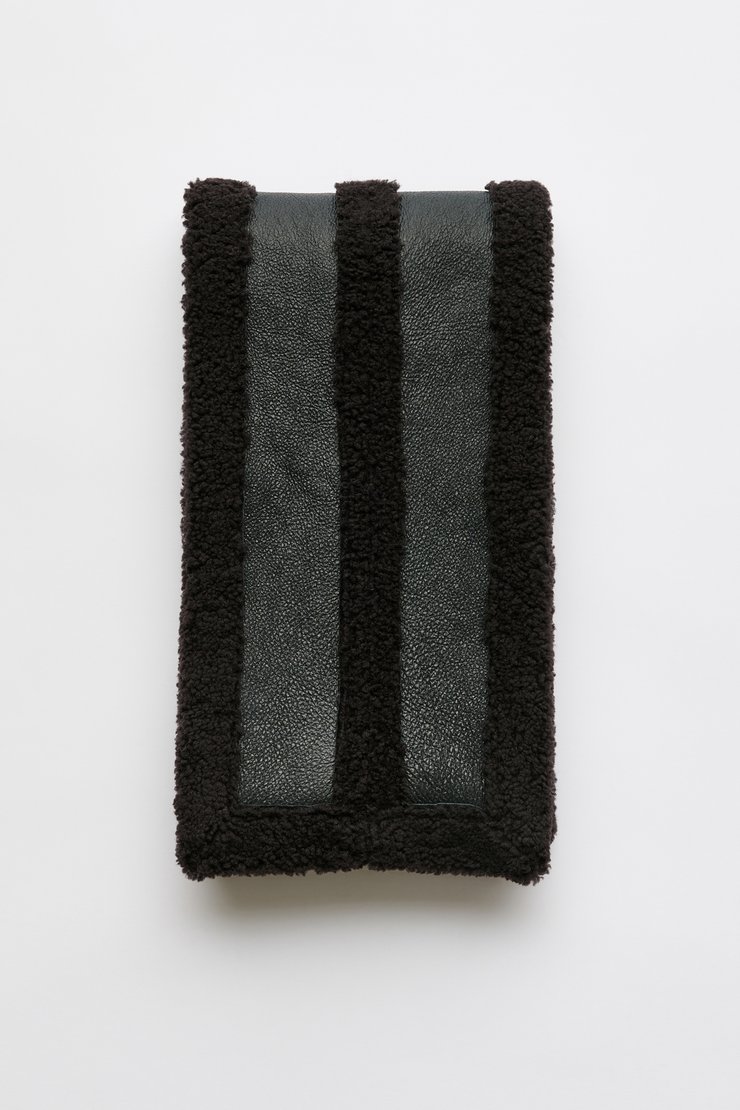 Our Legacy - Estate Scarf Black Fuzzy Alpaca