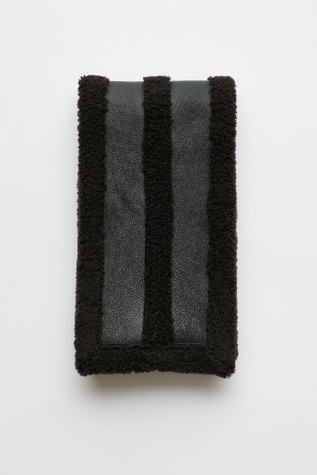 Blizzard Scarf Dark Brown Aviator Shearling