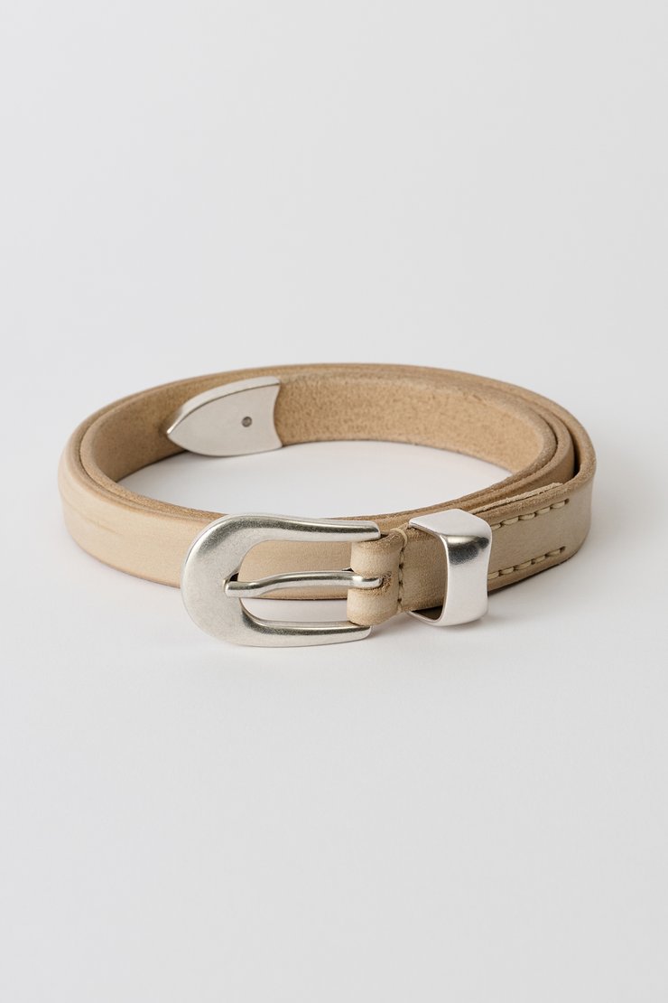 【新品】ourlegacy 25ss twin tongue belt 80 Our Legacy - Twin Tongue Belt Black Chromexcel Leather