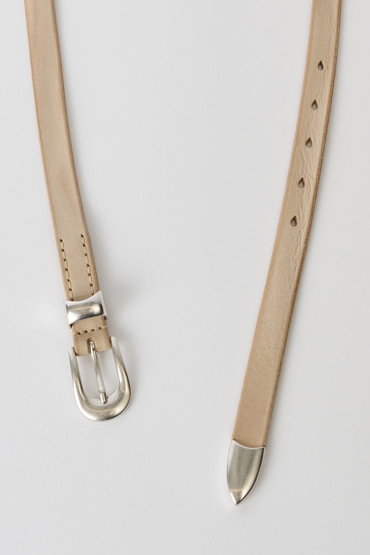 Our Legacy - 3 cm Belt Laser Crack Cognac Leather