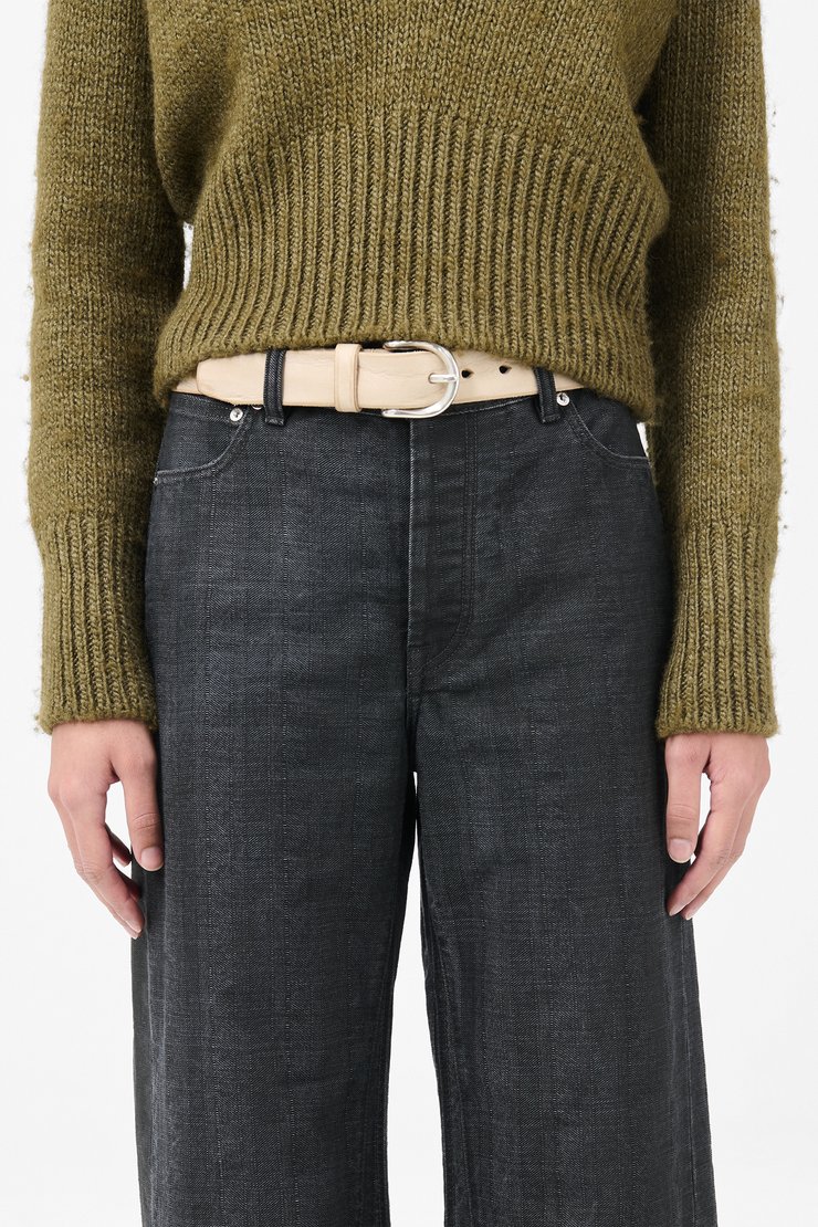 OUR LEGACY 2CM BELT 90cm BLACK 試着のみ Our Legacy - Belt 2 cm Black