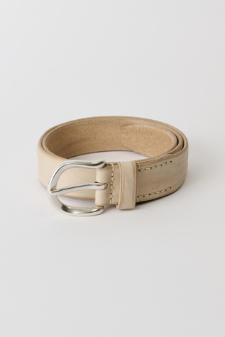 3.5 Cm Belt Chalky White Leather