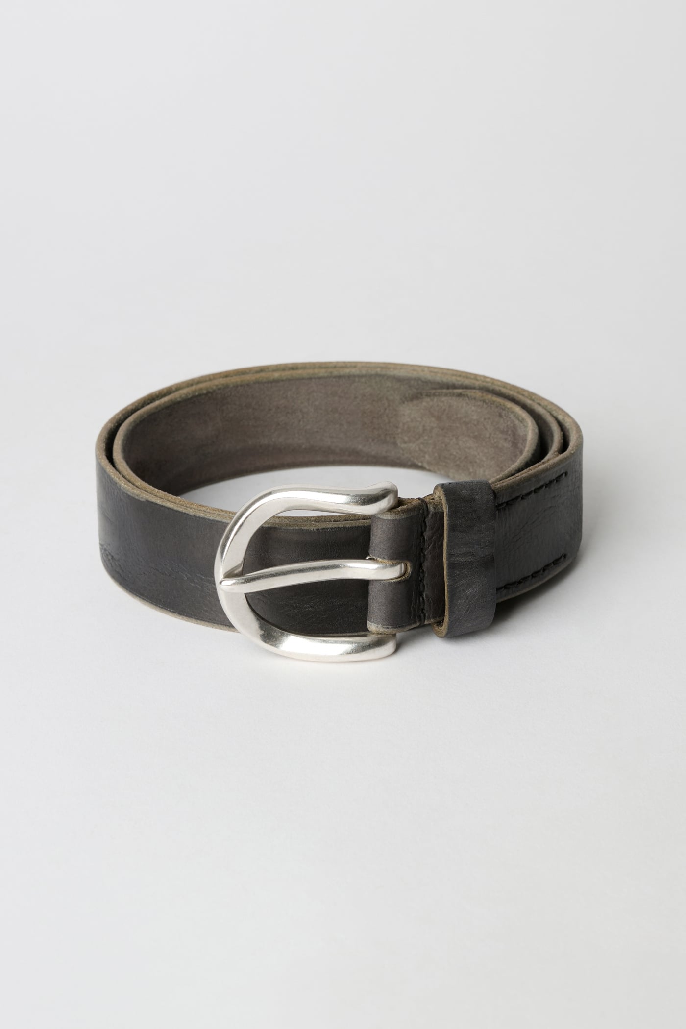 Our Legacy - Twin Tongue Belt Black Chromexcel Leather