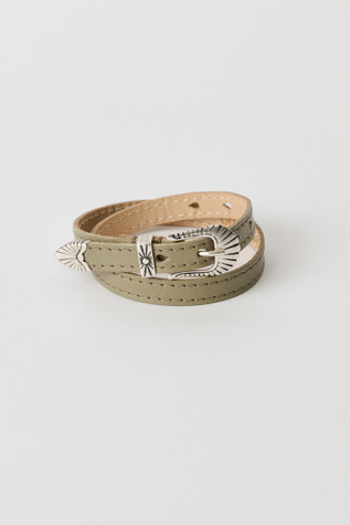 Cowboy Wrap Around Pomice Grey Fluid Calfskin