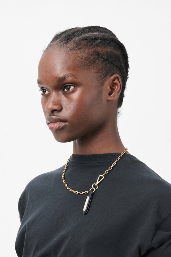アクセサリー OUR LEGACY Delicate Ladon necklace Our Legacy - Delicate Ladon Golden Gubbe