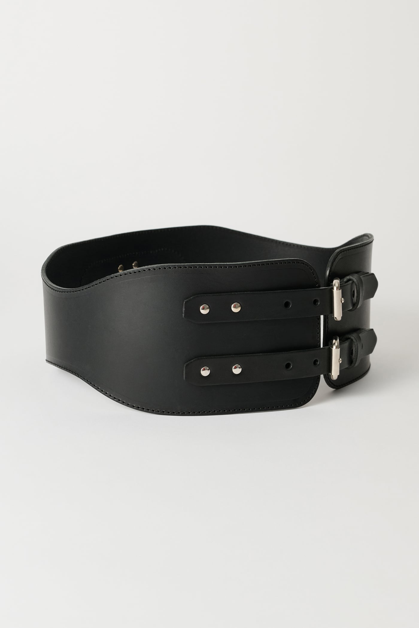 小物 Ourlegacy 25ss twin tongue belt Our Legacy - Twin Tongue Belt Black Chromexcel Leather