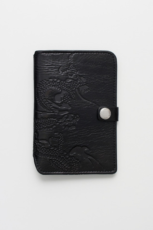 Passport Cover Black Leather
