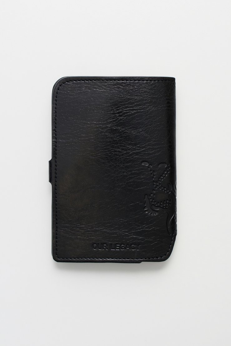 Our Legacy - Passport Cover Black Leather