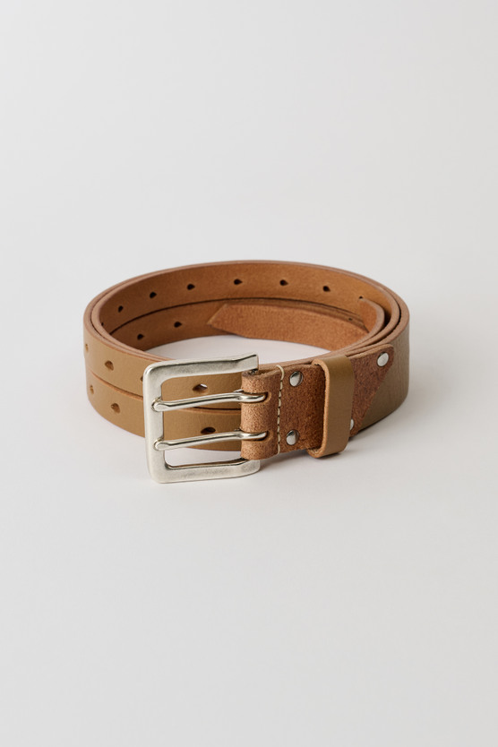 小物 our legacy split belt 100size Our Legacy - Split Belt Oily Sand Leather
