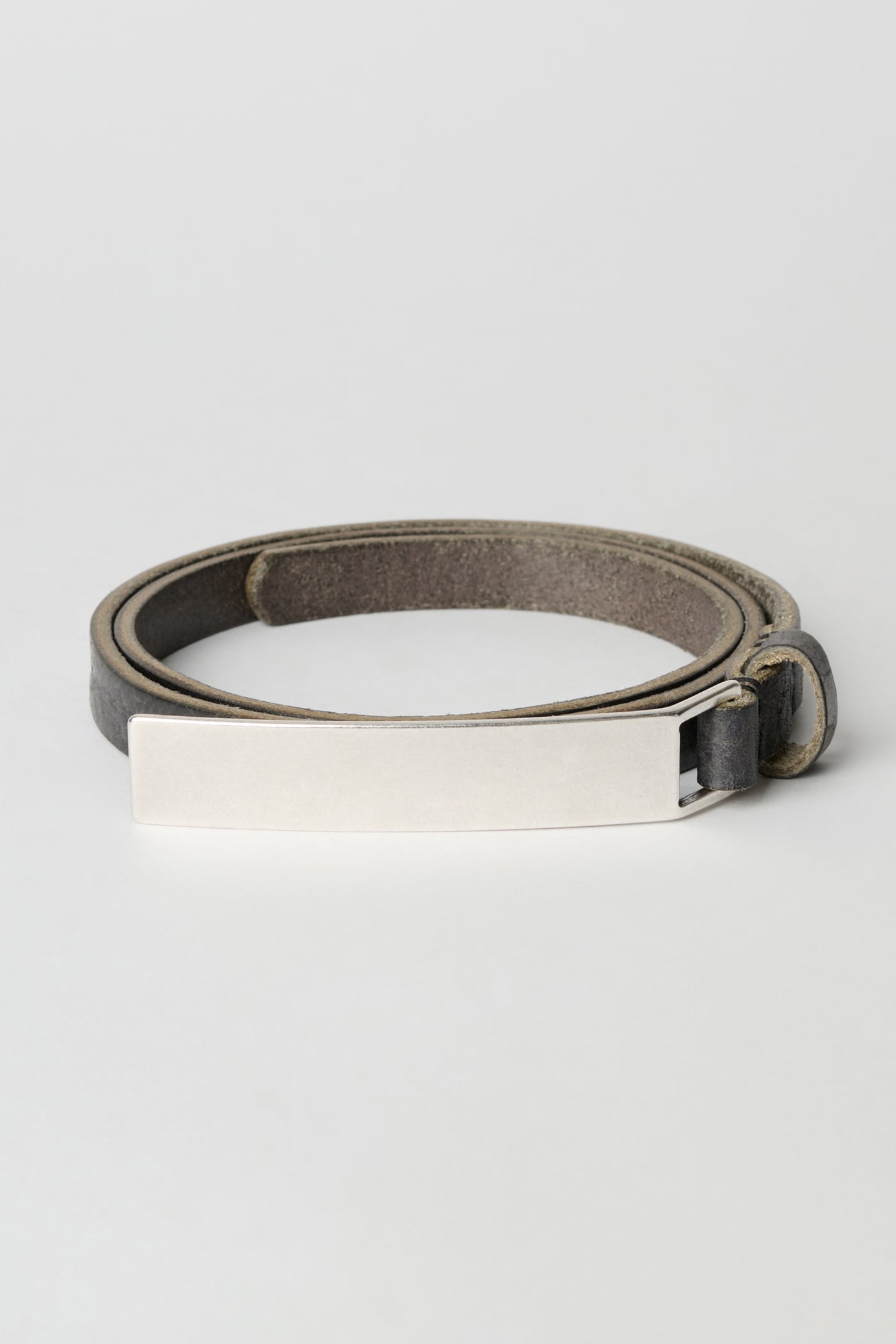 Our Legacy - Twin Tongue Belt Black Chromexcel Leather