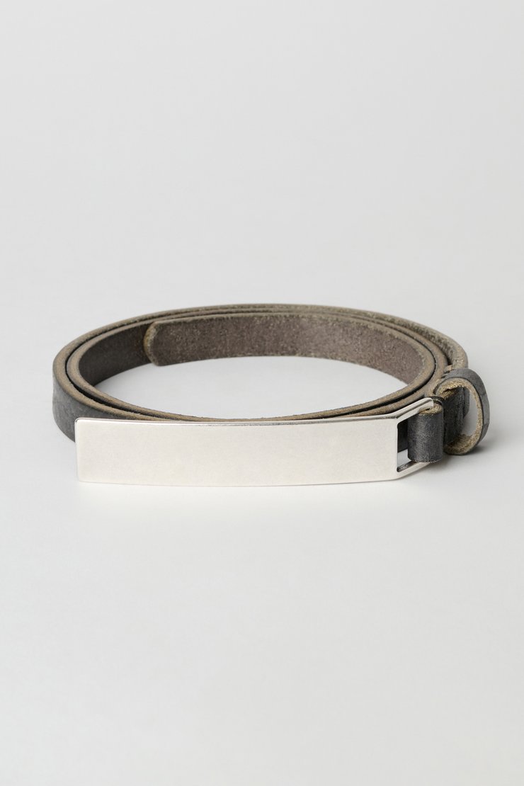 小物 Ourlegacy 25ss twin tongue belt Our Legacy - Twin Tongue Belt Black Chromexcel Leather