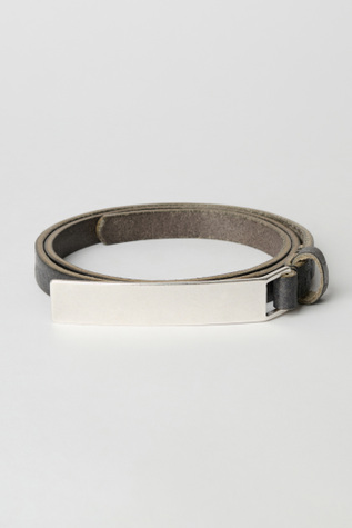 Strap Belt Soft Coal Torn Bovine