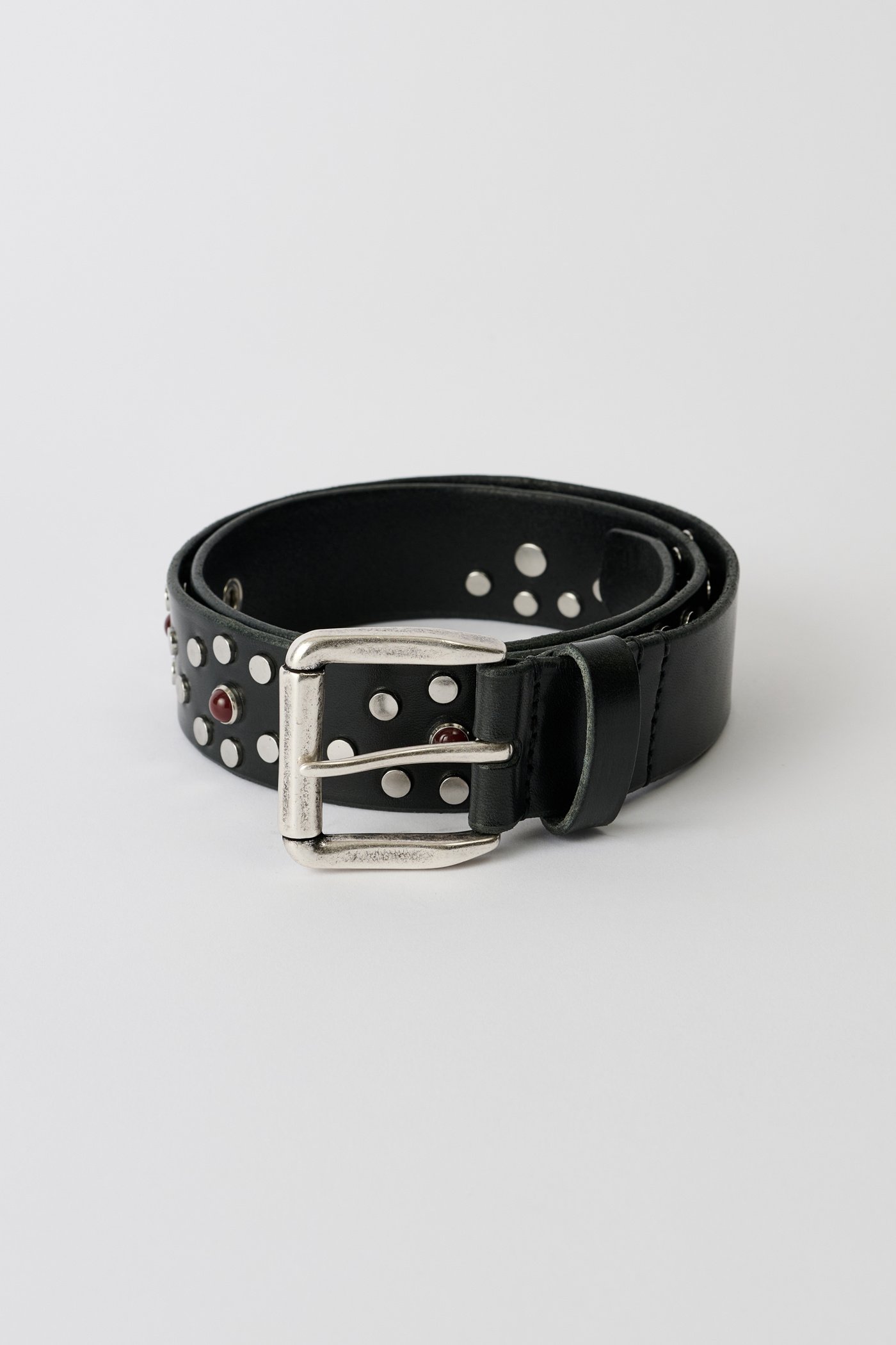小物 OURLEGACY belt OUR LEGACY BELT in BLACK Natural Texture Full-grain Leather