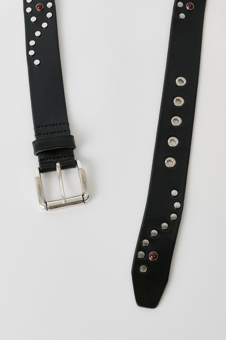 OUR LEGACY/BELT 2CM ブラック LEATHER/90/男女兼用 OUR LEGACY: Black 2 CM Belt | SSENSE