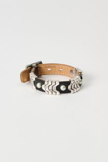 アクセサリー our legacy leather bracelet OUR LEGACY Burgundy Wave Leather Bracelet Our Legacy
