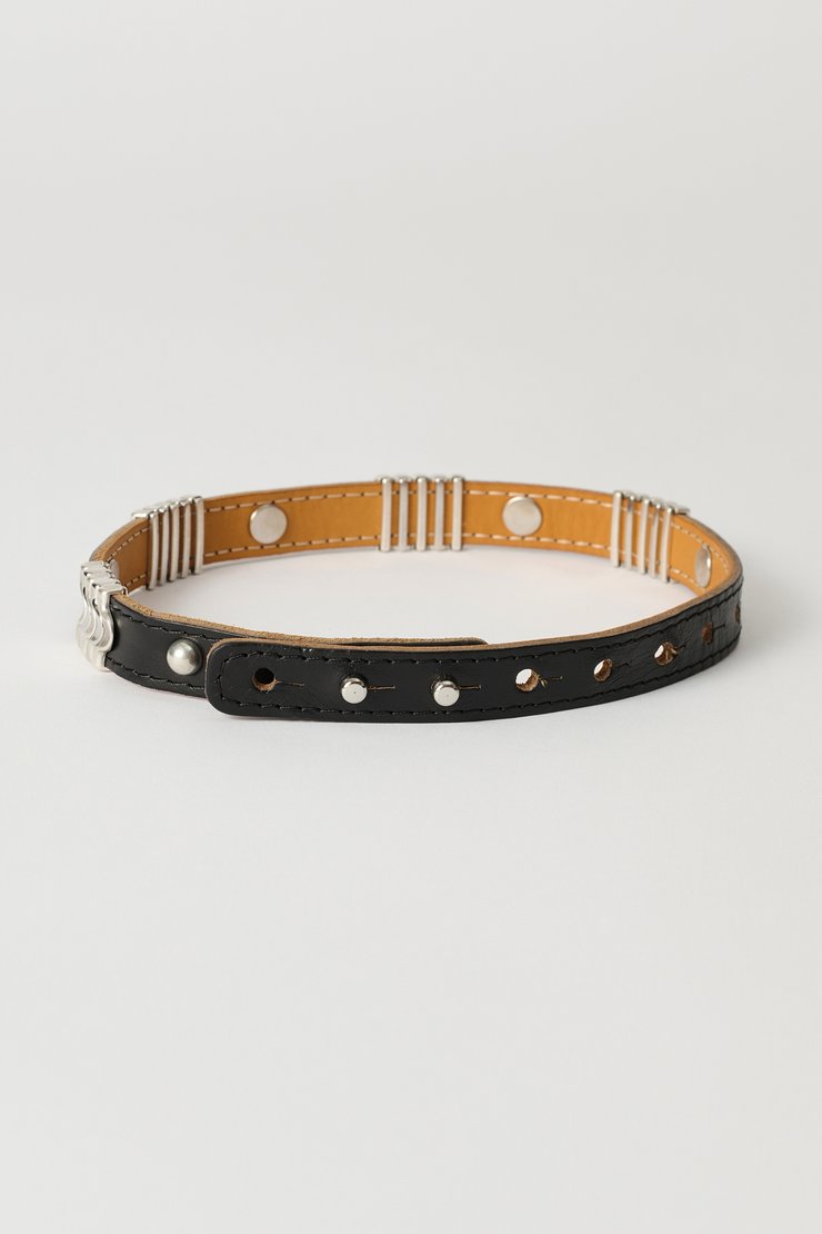 Our Legacy - Wave Choker Black Chromexcel Leather