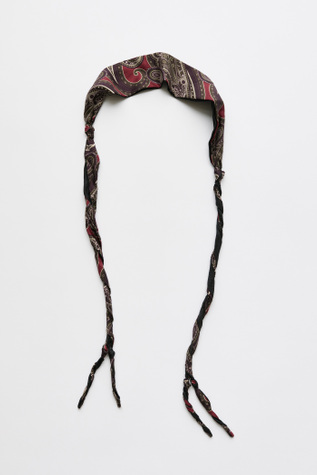 Twisted Tie Burgundy Paisley