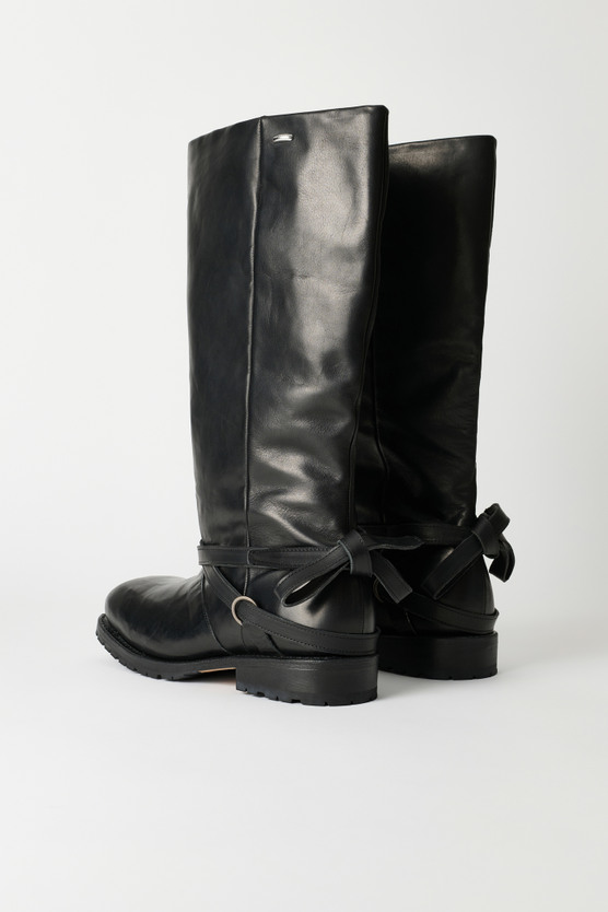 靴 OURLEGACY ENGINE BOOT 41 Our Legacy - Engine Boot Deep Black Leather