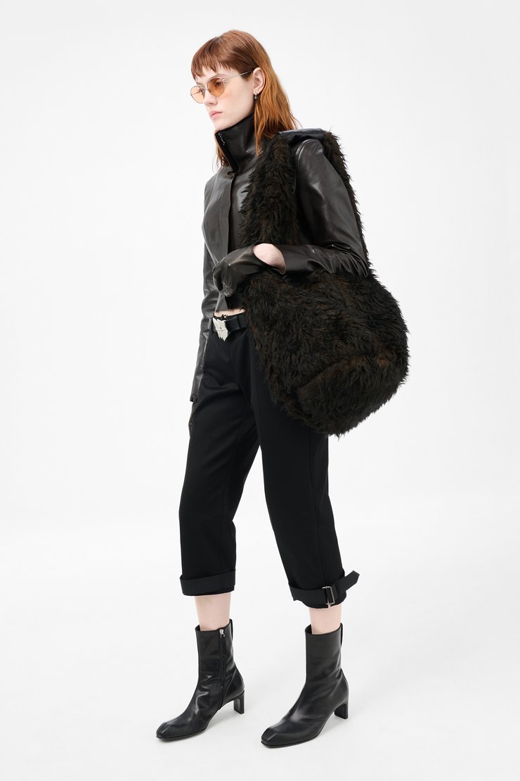 Our Legacy - Drip Bag Malleable Black Bull Hide