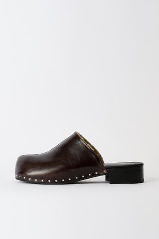 Naoto Clog Deep Americano Leather