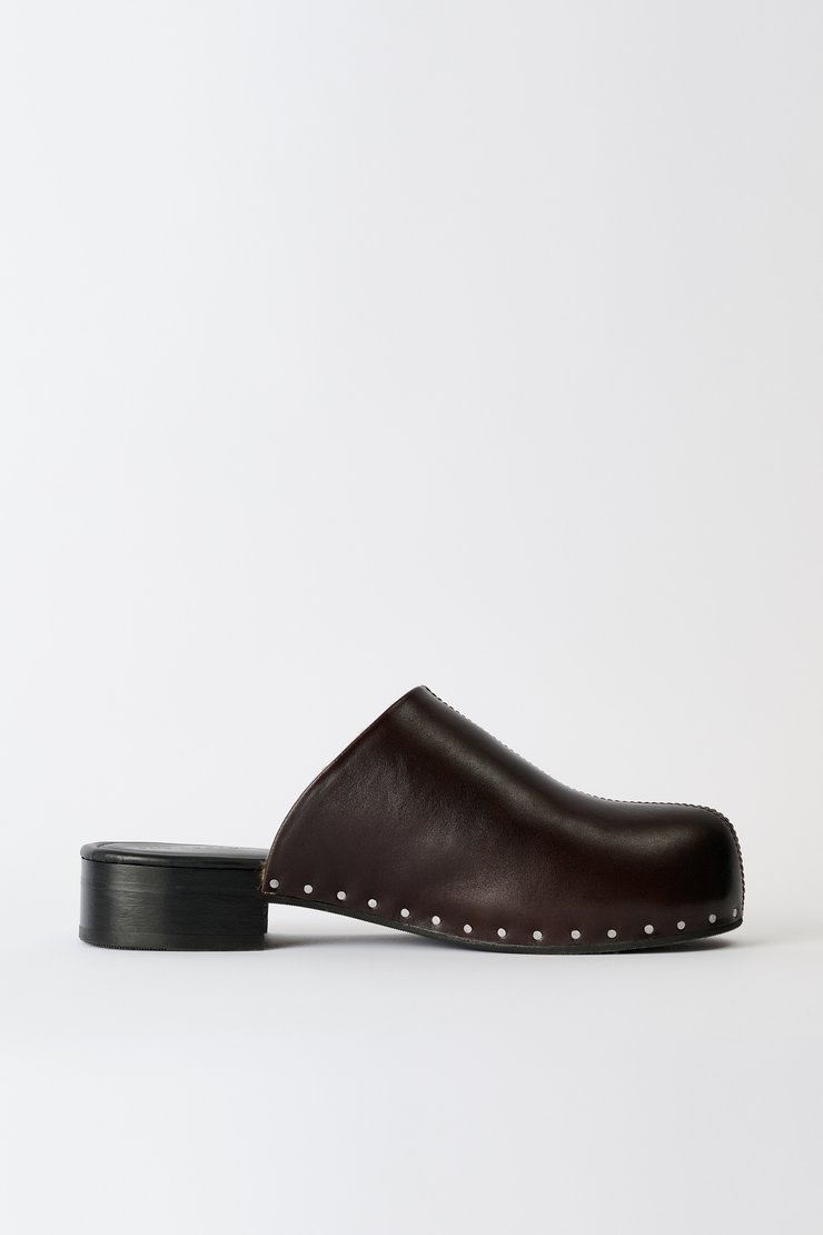 靴 OUR LEGACY/CAMION MULE Our Legacy - Camion Mule Black Leather | Our Legacy