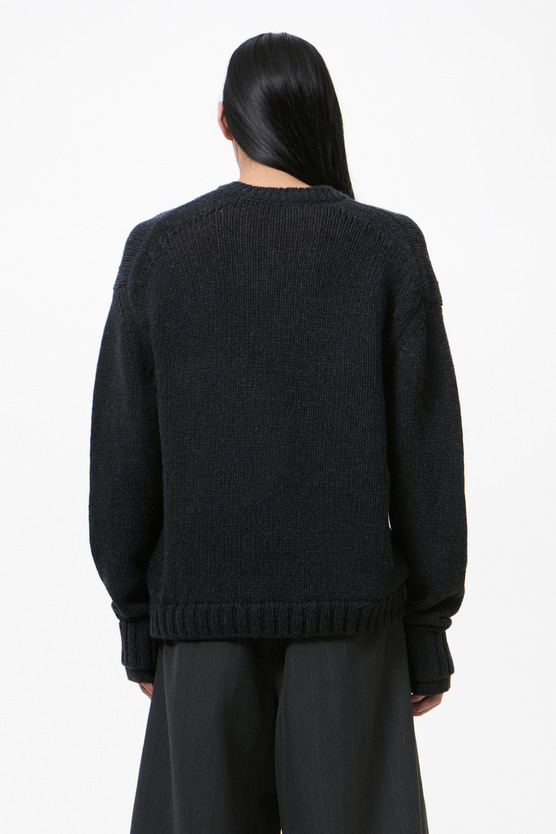 Our Legacy - False V-Neck Charcoal Low Twist Merino