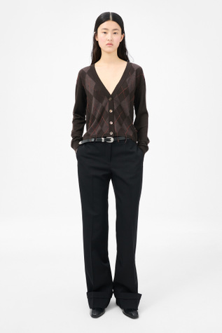 Ivy Cardigan Pub Argyle Fine Wool