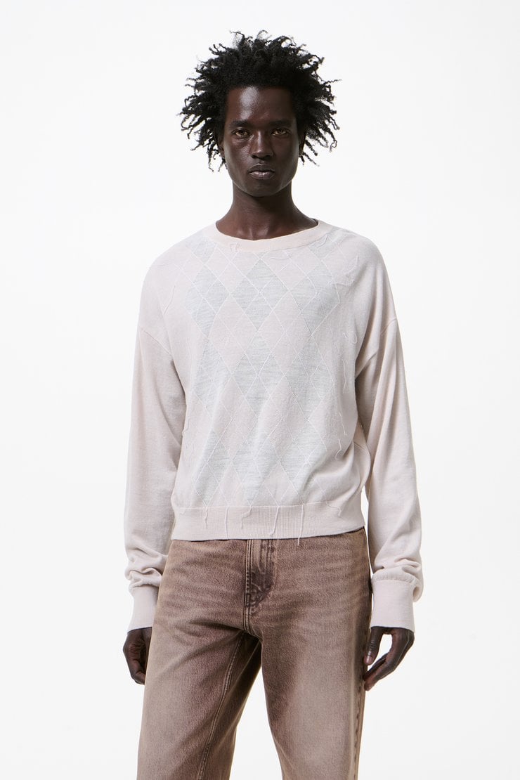 Our Legacy - Sonar Roundneck Blossom Argyle Fine Wool