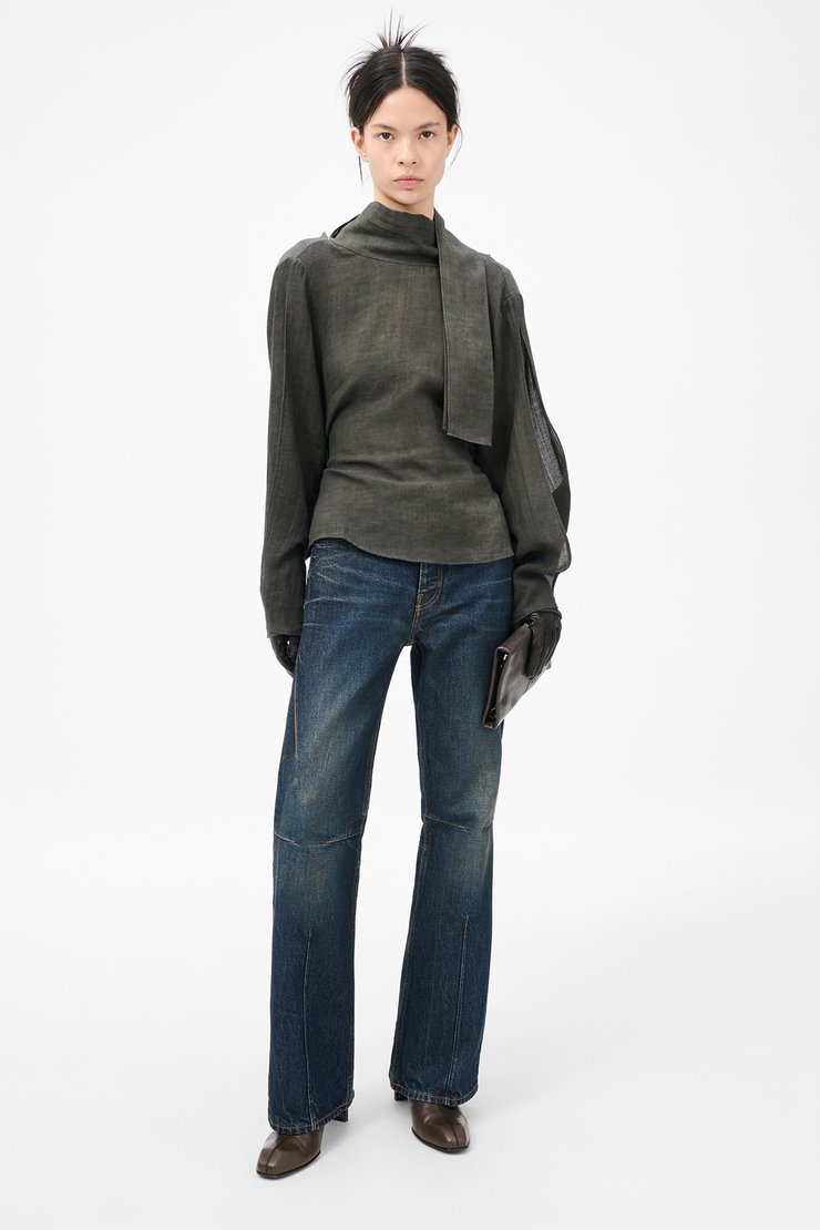Our Legacy - Our Legacy Virtuous Blouse Dark Cloud Sparse Cotton Wool