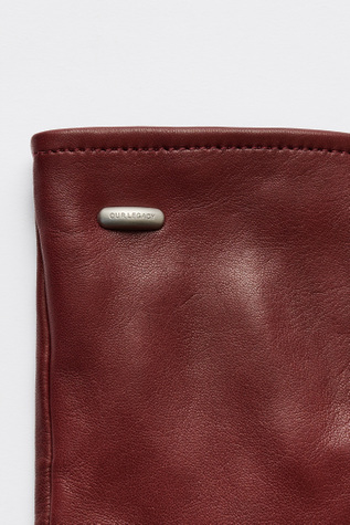 Our Legacy - Biker Glove Currant Red Nappa