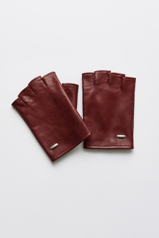 小物 OURLEGACY BIKER GLOVE Currant Red Nappa Our Legacy - Biker Glove Currant Red Nappa