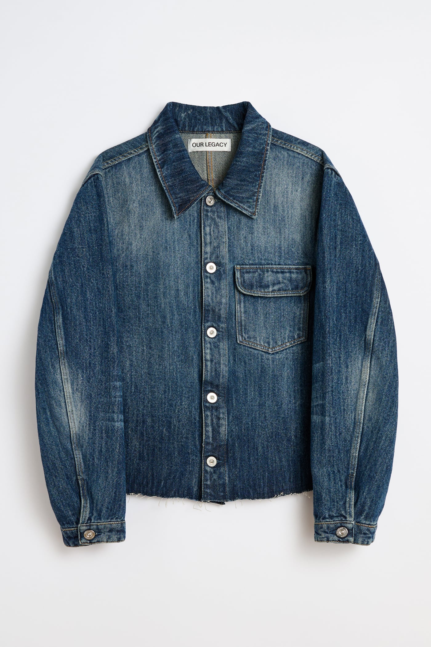 ジャケット・アウター OUR LEGACY CUT REBIRTH JACKET Our Legacy - Cut Rebirth Jacket Choco Overdye