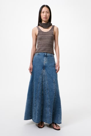 Rebel Skirt Rodeo Wash Broken Twill