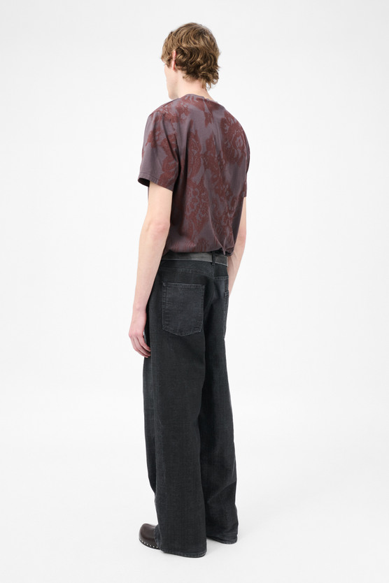 パンツ OUR LEGACY VAST CUT 32 Our Legacy - Vast Cut Black Coated Herringbone