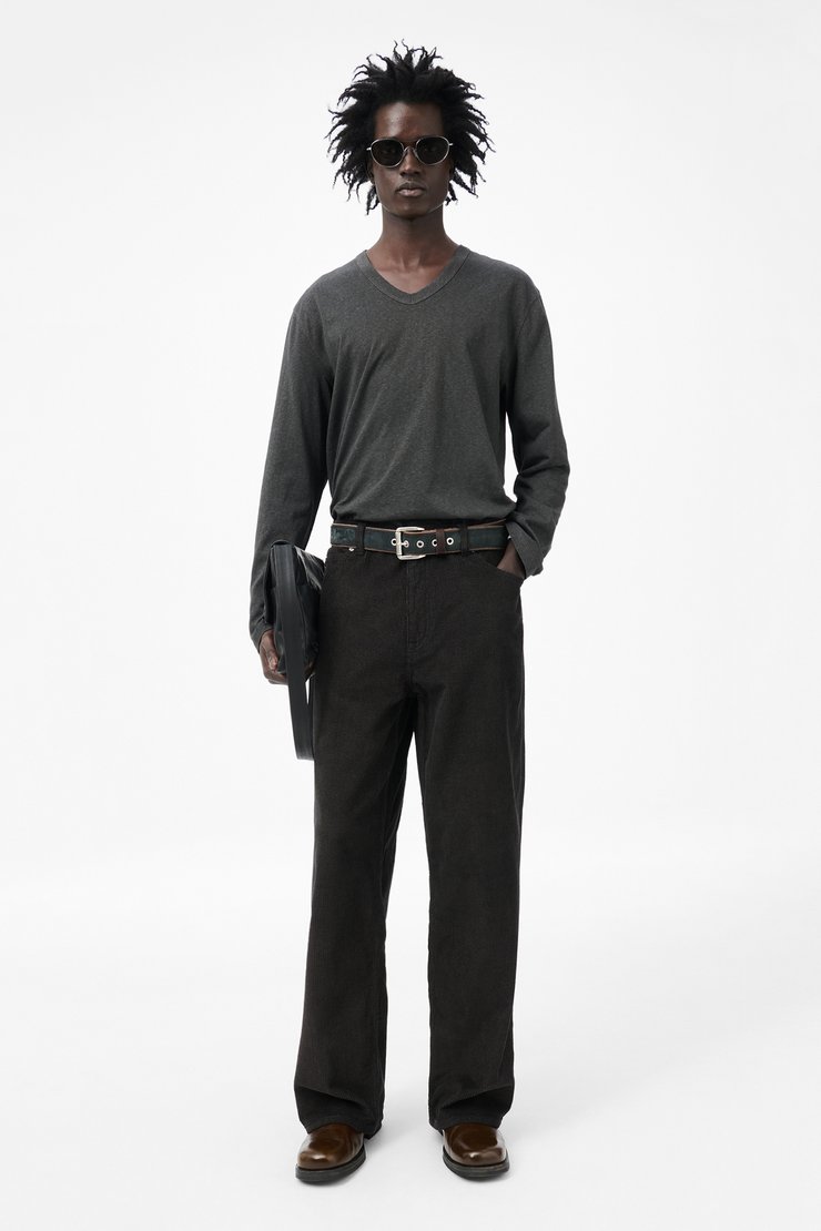 Satisfy × OUR LEGACY WORKSHOP ロンT Lサイズ Our Legacy - Satisfy Light 70s Long Tee Black Pigment