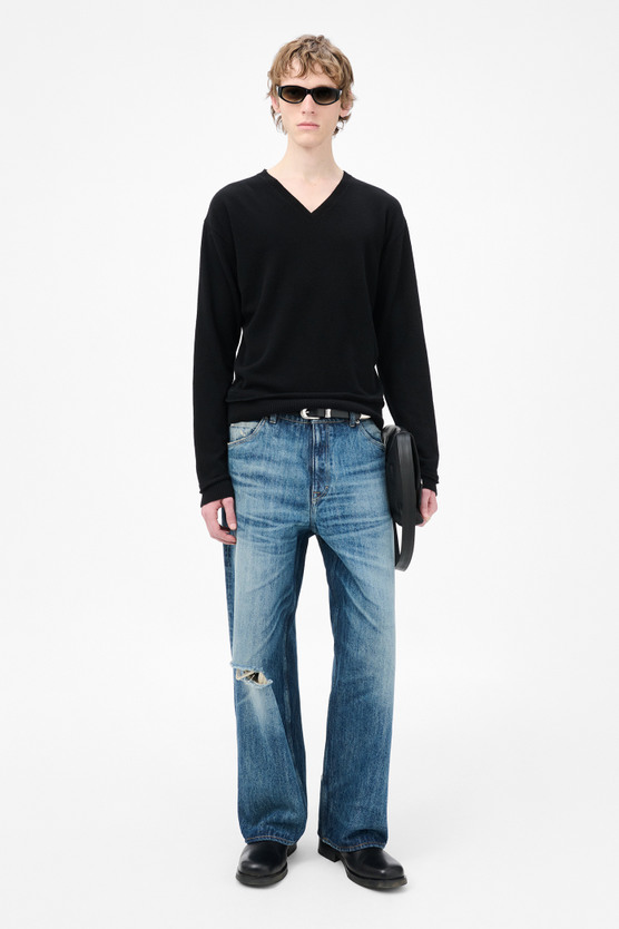 か Our Legacy Our Legacy - Full Cut Black Sand Chain Twill