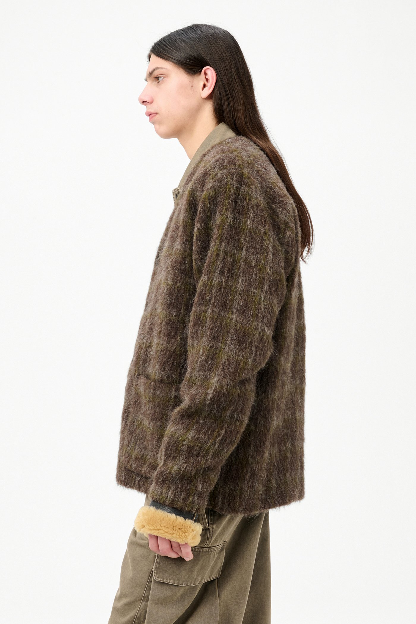 Our Legacy - Cardigan Dorf Check Hairy Wool