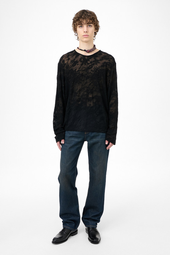 トップス OUR LEGACY 23SS DOUBLE LOCK U NECK Our Legacy - Double Lock U Neck Ash Grey Alpaca