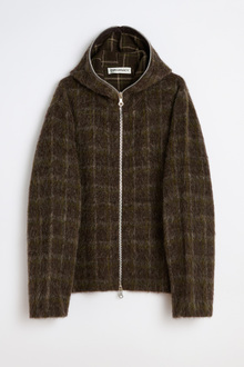 Our Legacy - Full Zip Hood Dorf Check Hairy Wool