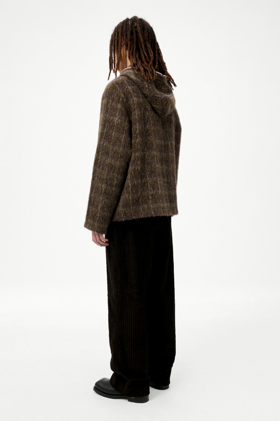 OUR LEGACY M4256FDDORF 関税送料込 Our Legacy - Full Zip Hood Dorf Check Hairy Wool