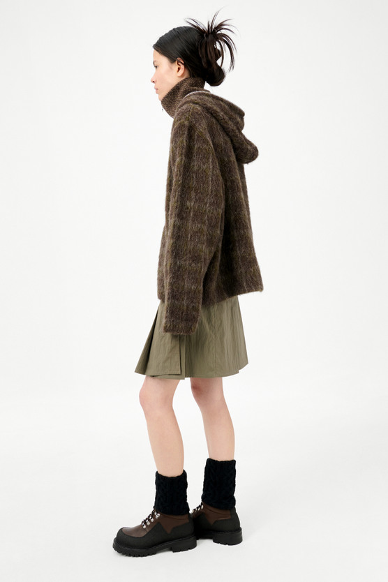 Our Legacy - Full Zip Hood Dorf Check Hairy Wool