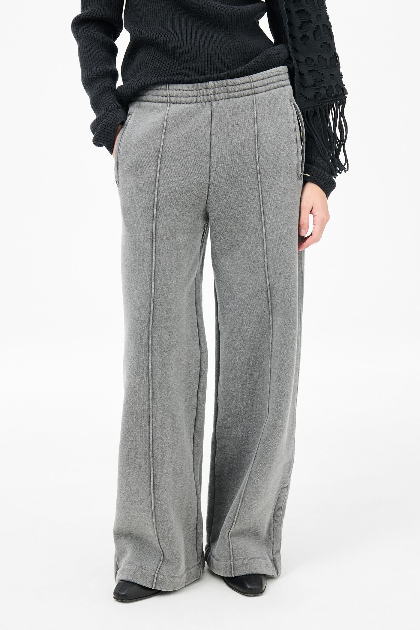 パンツ our legacyslacks Our Legacy - Lounge Pants Worn Black Hefty Fleece