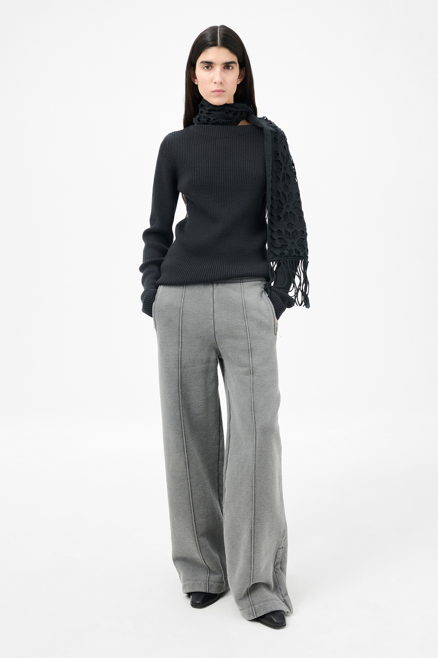 Our Legacy - Lounge Pants Worn Black Hefty Fleece