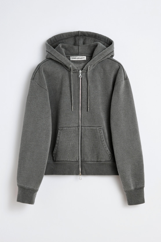 Our Legacy - Mischief Hood Worn Black Hefty Fleece