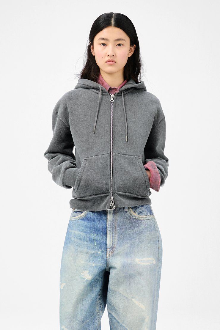 Our Legacy - Mischief Hood Worn Black Hefty Fleece