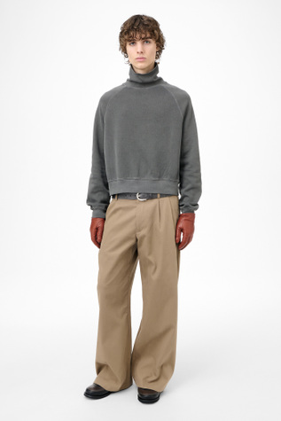 Scholar Rollneck Worn Black Athletic Rib